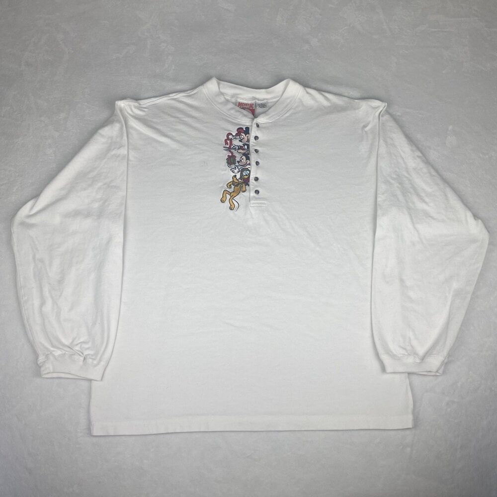 Vintage Mickey Inc Mickey Mouse and Friends Christmas Shirt Adult XL White